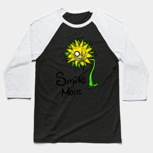 Smilie Dark Sunflower Baseball T-Shirt